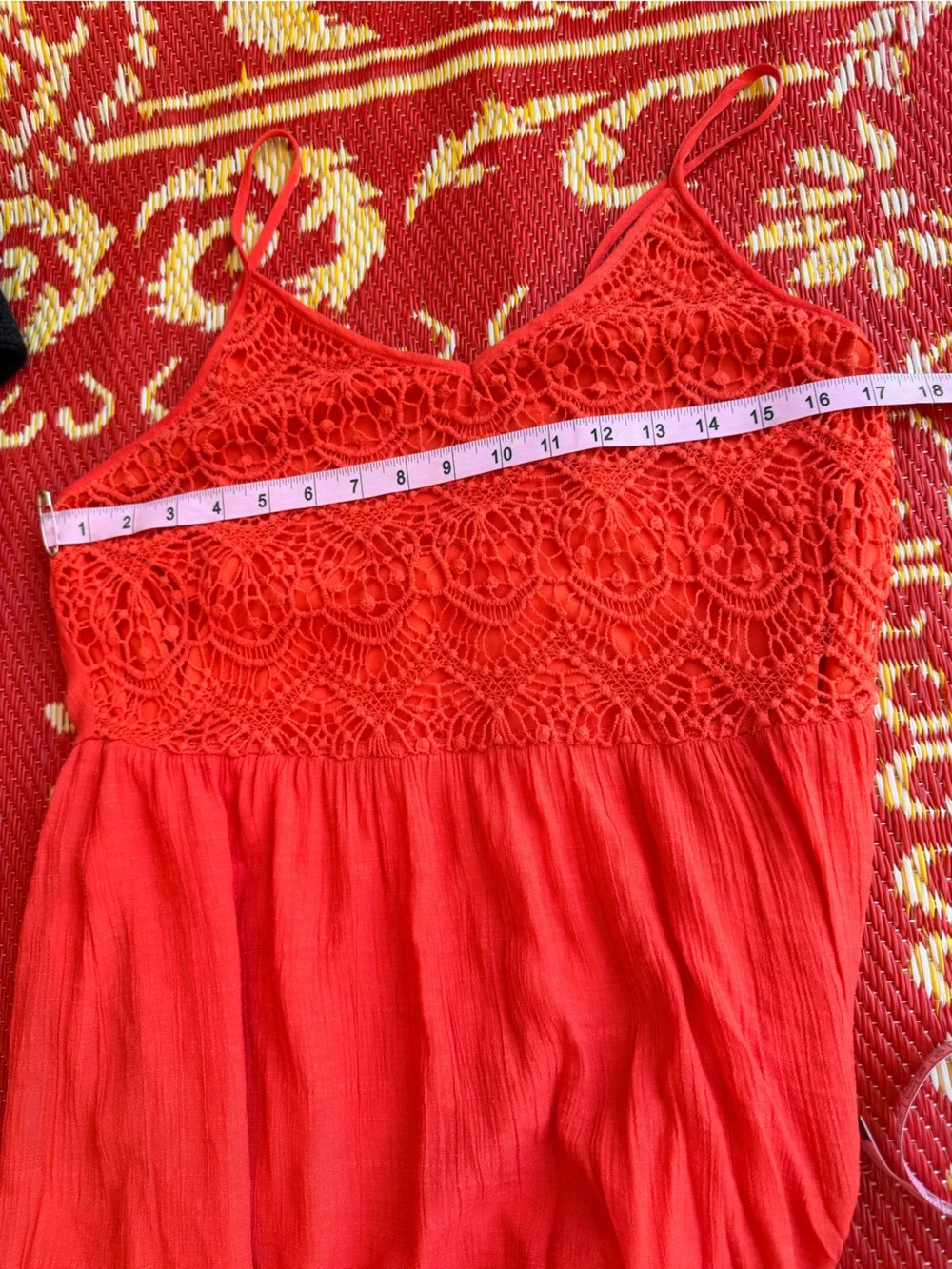 Poetry‎ Coral Lace Bodice Maxi Dress